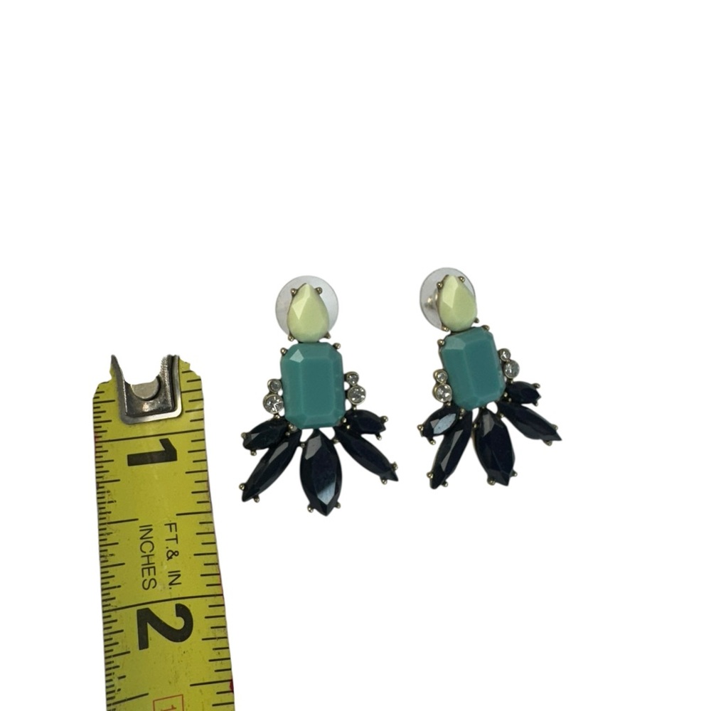 J. Crew Blue Statement Earrings - Picture 3 of 4